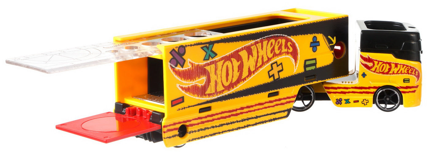 SET CAMION SI MASINA SPORT HOT WHEELS PENCIL PUSHER