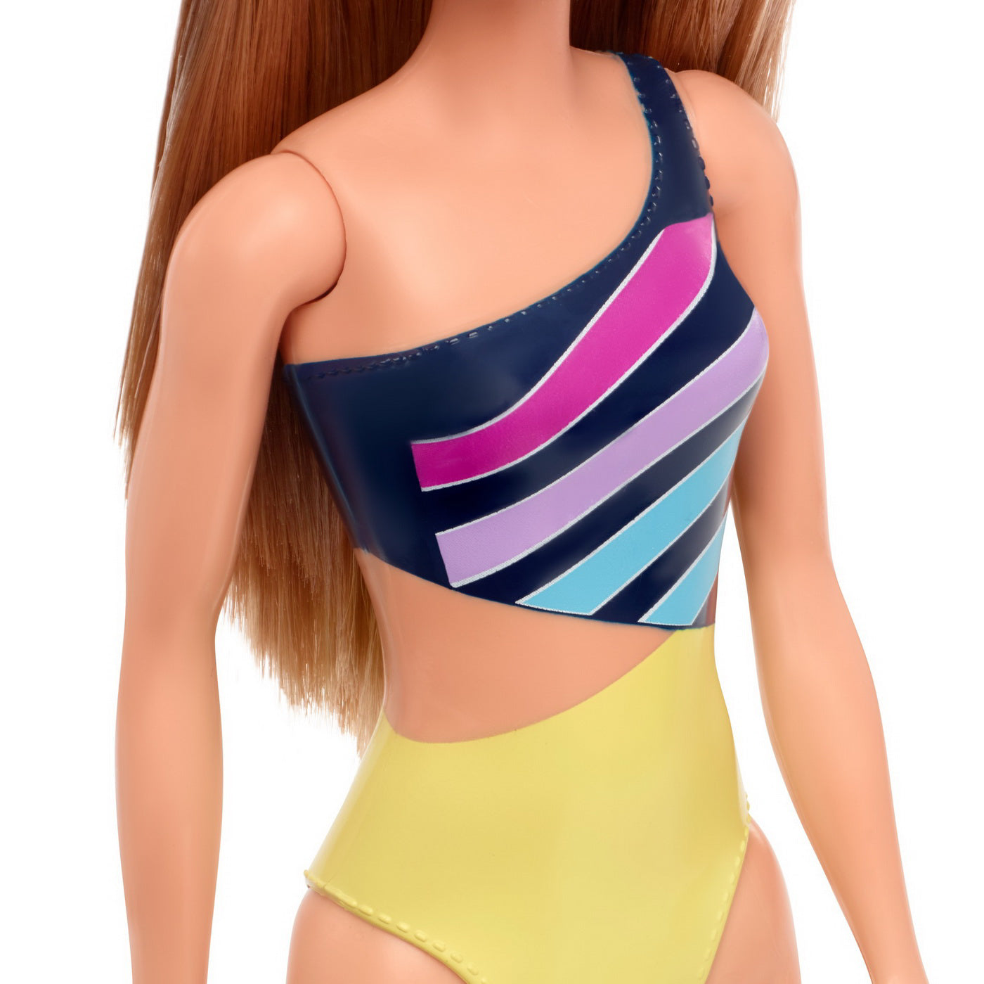 PAPUSA BARBIE SATENA CU COSTUM DE BAIE MULTICOLOR