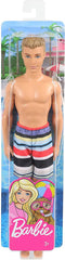 PAPUSA KEN LA PLAJA BLOND CU COSTUM DE BAIE MULTICOLOR