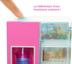 BARBIE SET MOBILIER BUCATARIE CU PAPUSA BLONDA