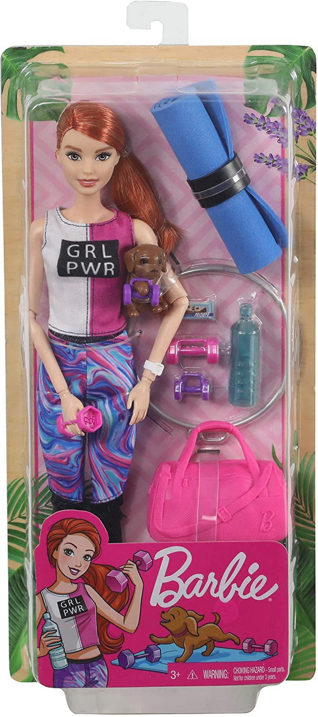 BARBIE SET DE JOACA CU ACCESORII WELLNESS LA SALA DE SPORT
