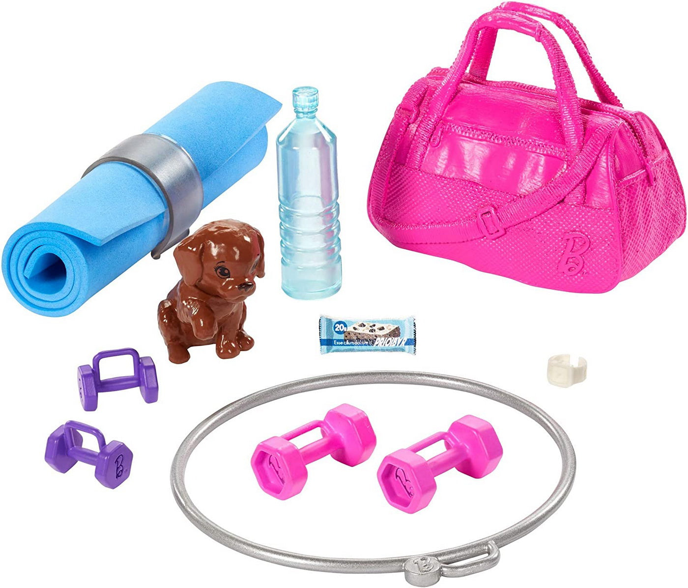 BARBIE SET DE JOACA CU ACCESORII WELLNESS LA SALA DE SPORT