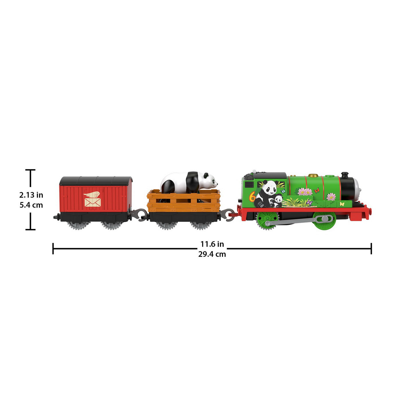 THOMAS LOCOMOTIVA MOTORIZATA SAFARI PANDA PERCY