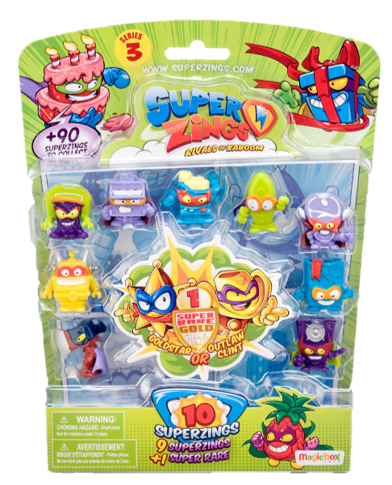 SUPERZINGS 3 SET DE 10 FIGURINE
