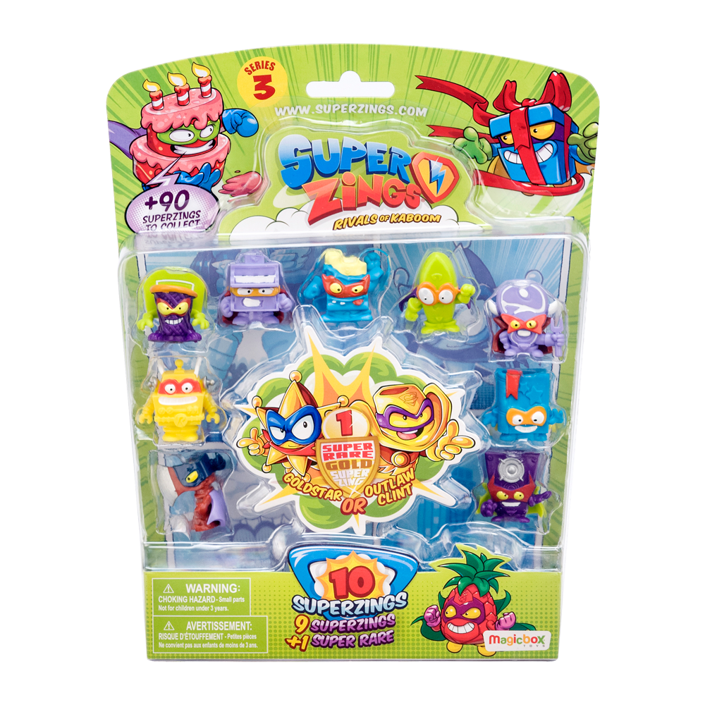 SUPERZINGS 3 SET DE 10 FIGURINE