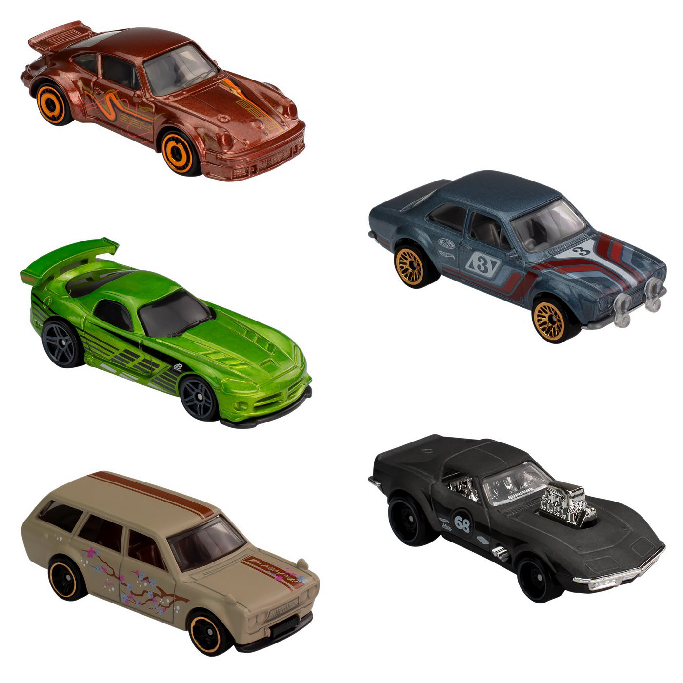SET 5 MASINI HOT WHEELS NIGHT BURNERZ