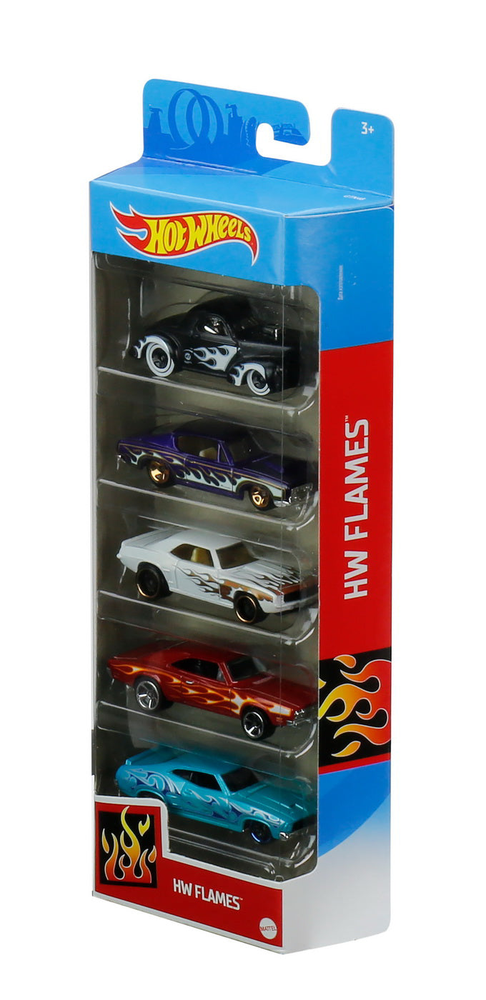 SET 5 MASINI HOT WHEELS FLAMES