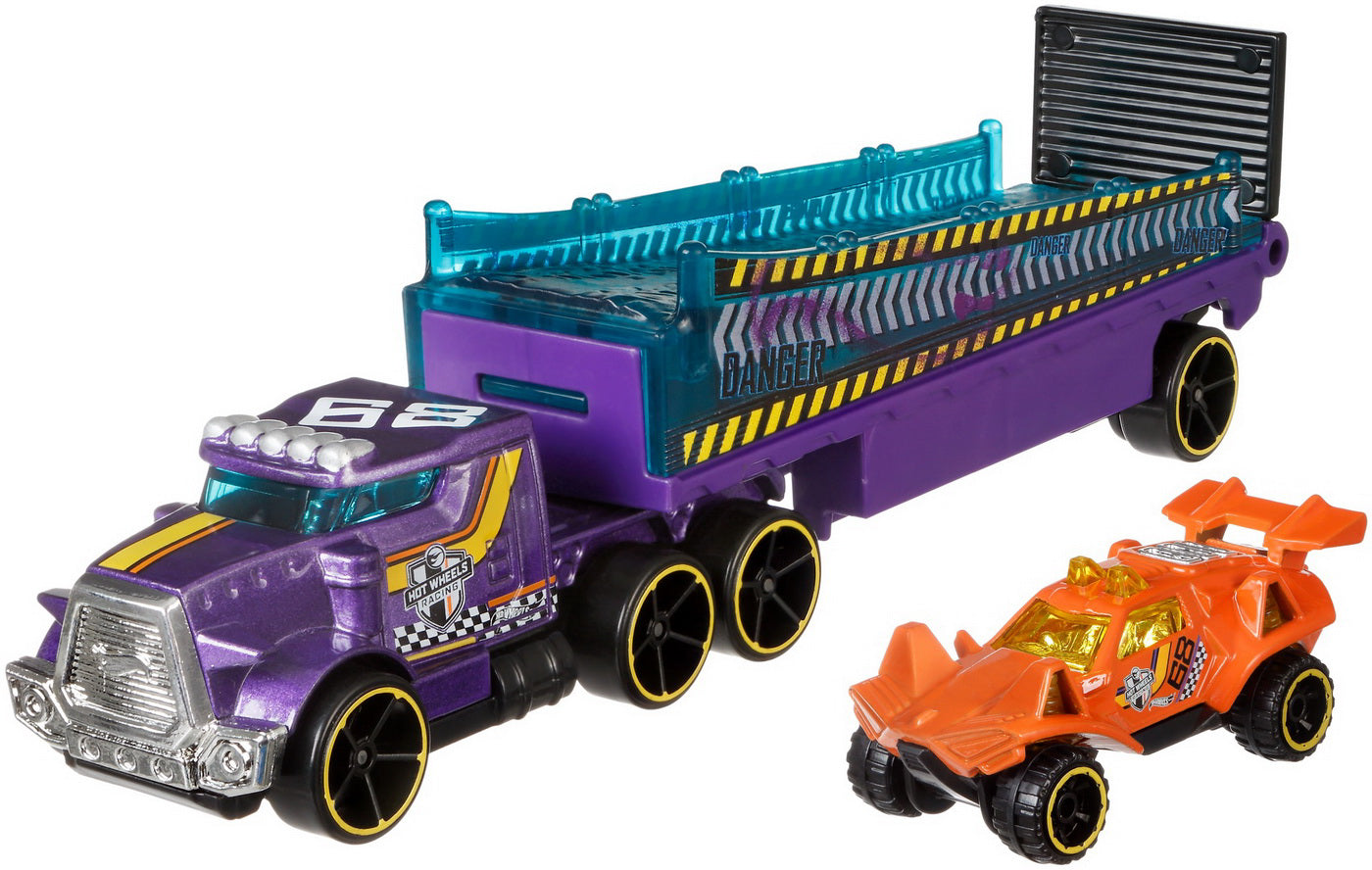 SET CAMION SI MASINA SPORT HOT WHEELS RUMBLE ROAD