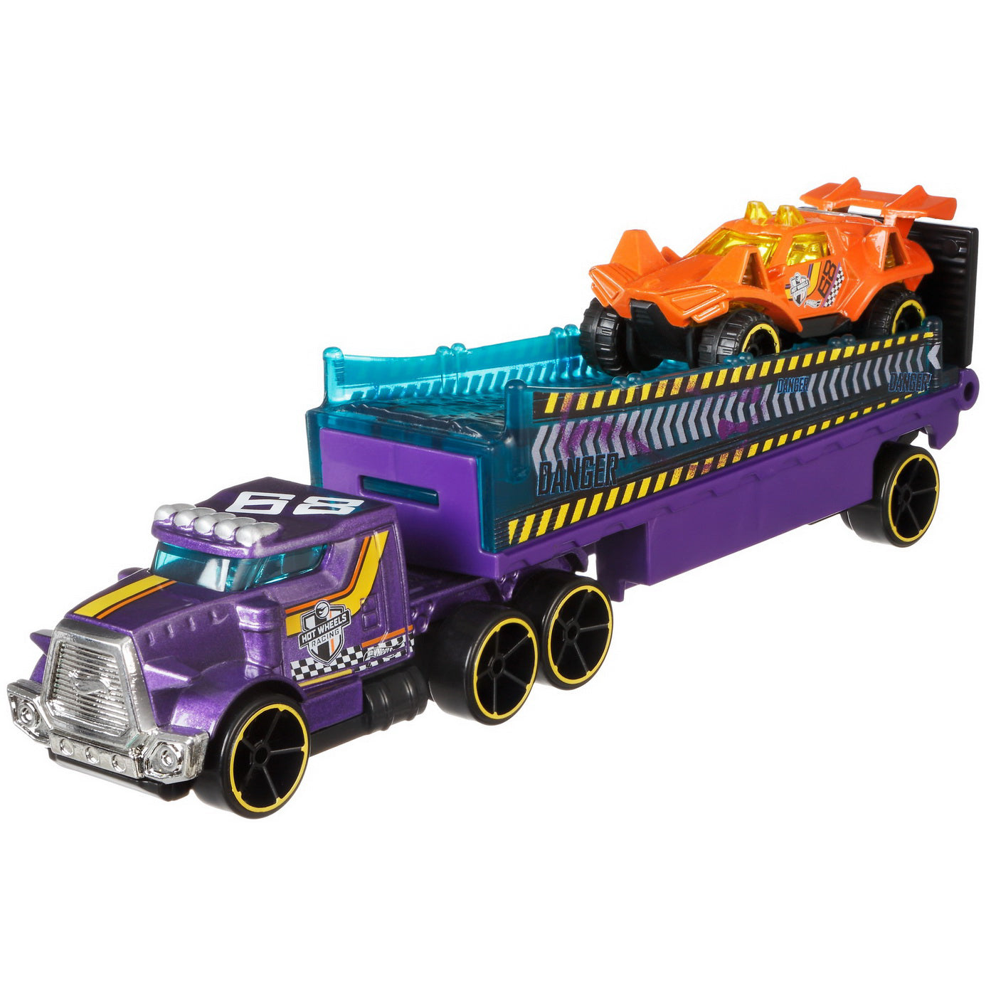 SET CAMION SI MASINA SPORT HOT WHEELS RUMBLE ROAD
