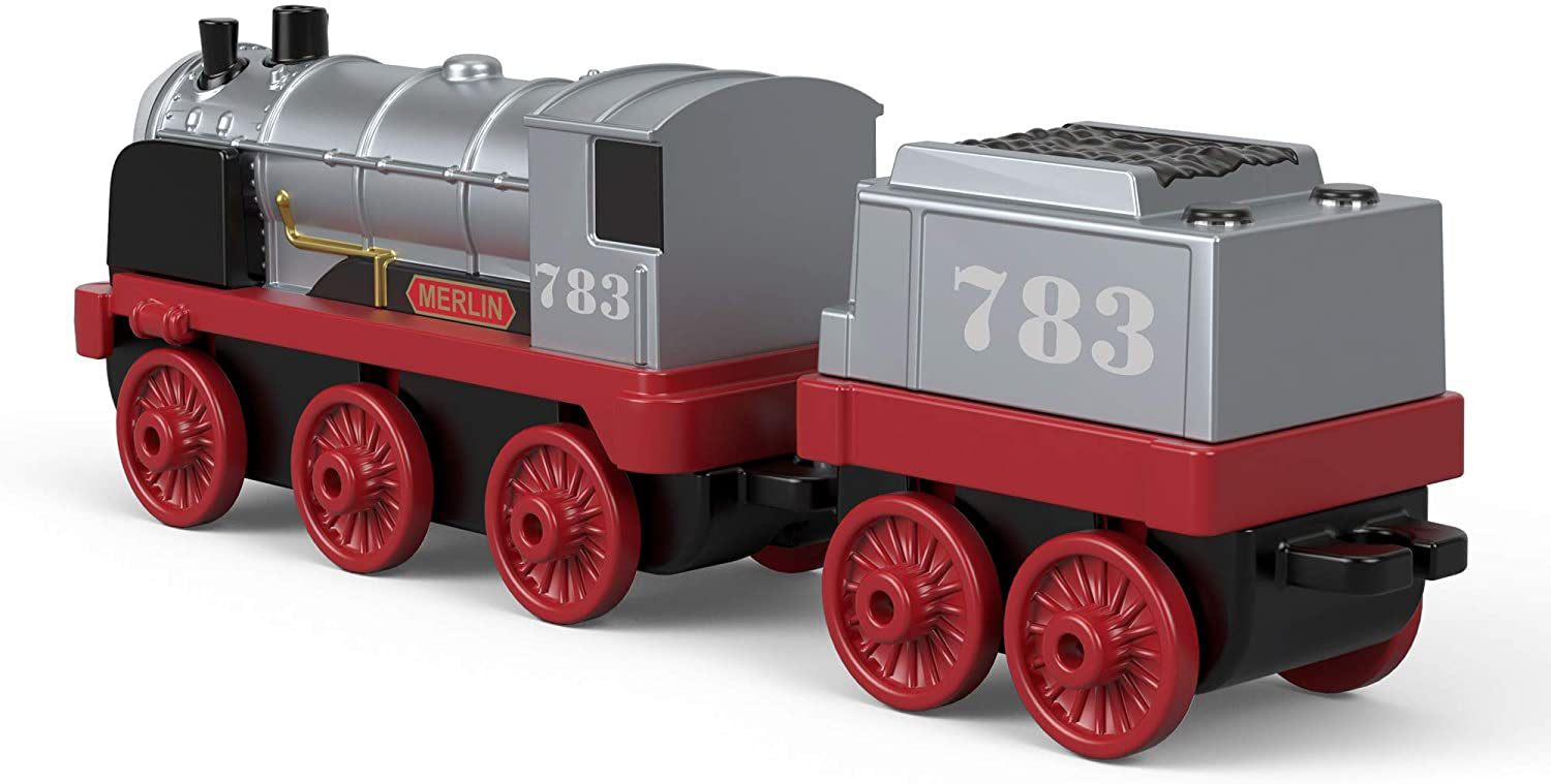 THOMAS LOCOMOTIVA CU VAGON PUSH ALONG MERLIN
