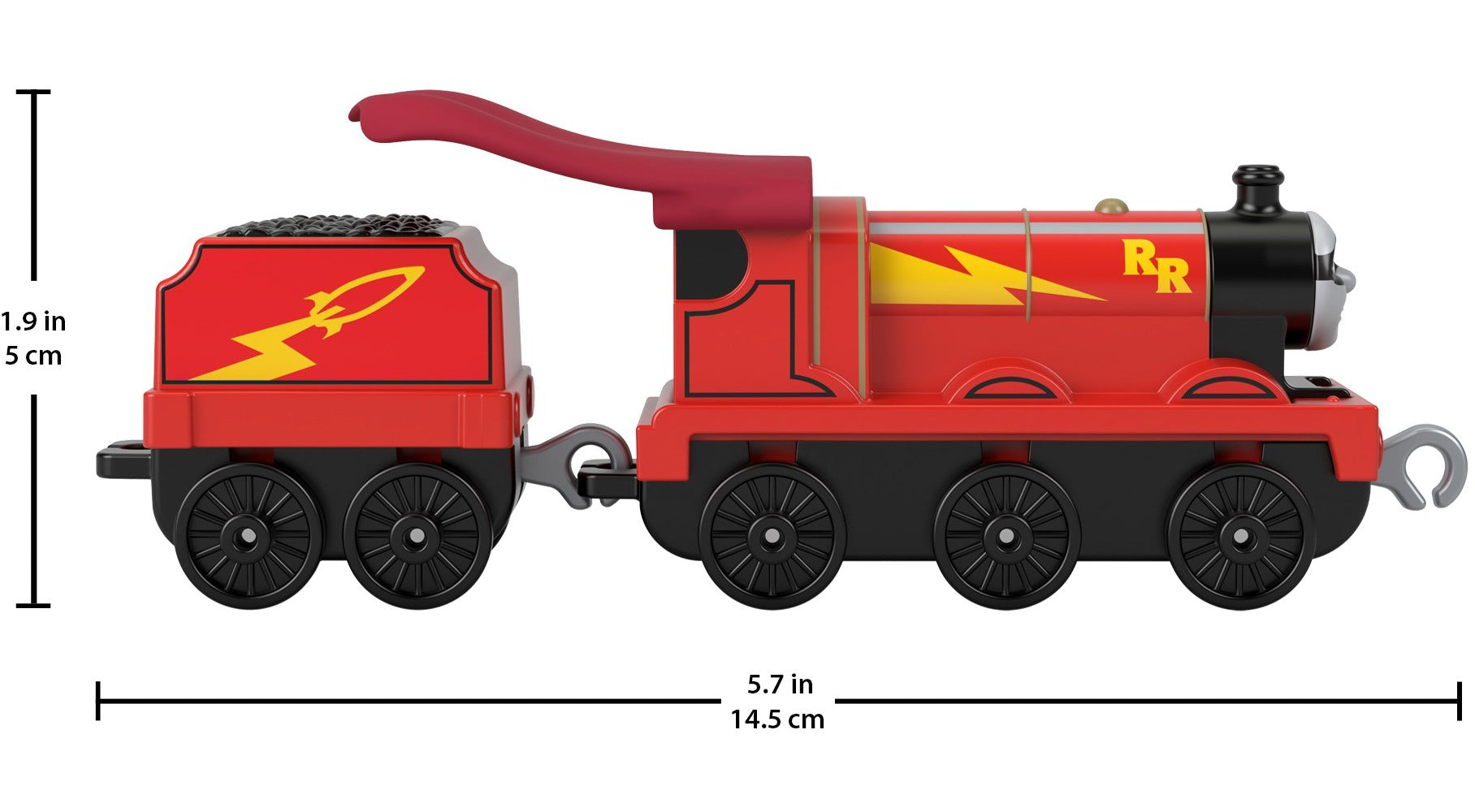 THOMAS LOCOMOTIVA CU VAGON PUSH ALONG  JAMES