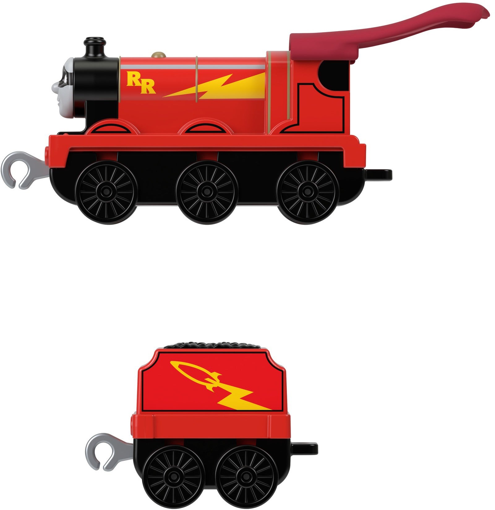 THOMAS LOCOMOTIVA CU VAGON PUSH ALONG  JAMES