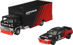 HOT WHEELS TRANSPORTATOR SAKURA SPRINTER CU MASINUTA NISSAN SKYLINE GT-R SCARA 1:64