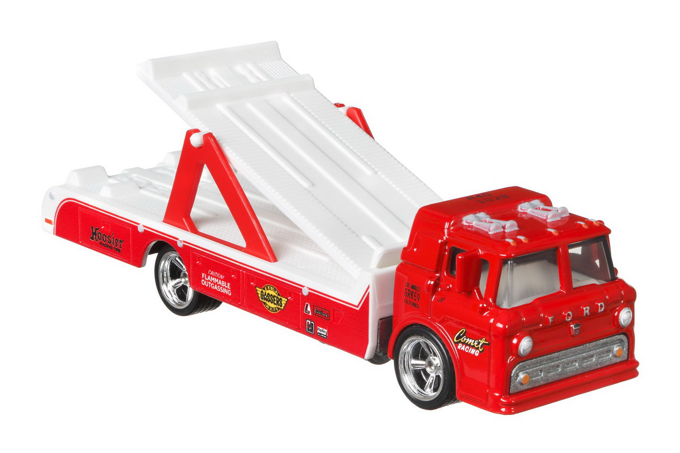 HOT WHEELS TRANSPORTATOR MERCURY COMET CYCLONE 65' CU MASINUTA  FORD C-800 SCARA 1:64