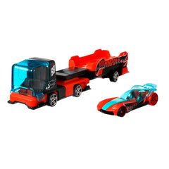 SET CAMION SI MASINA SPORT HOT WHEELS DISTRICT TRANSPORT