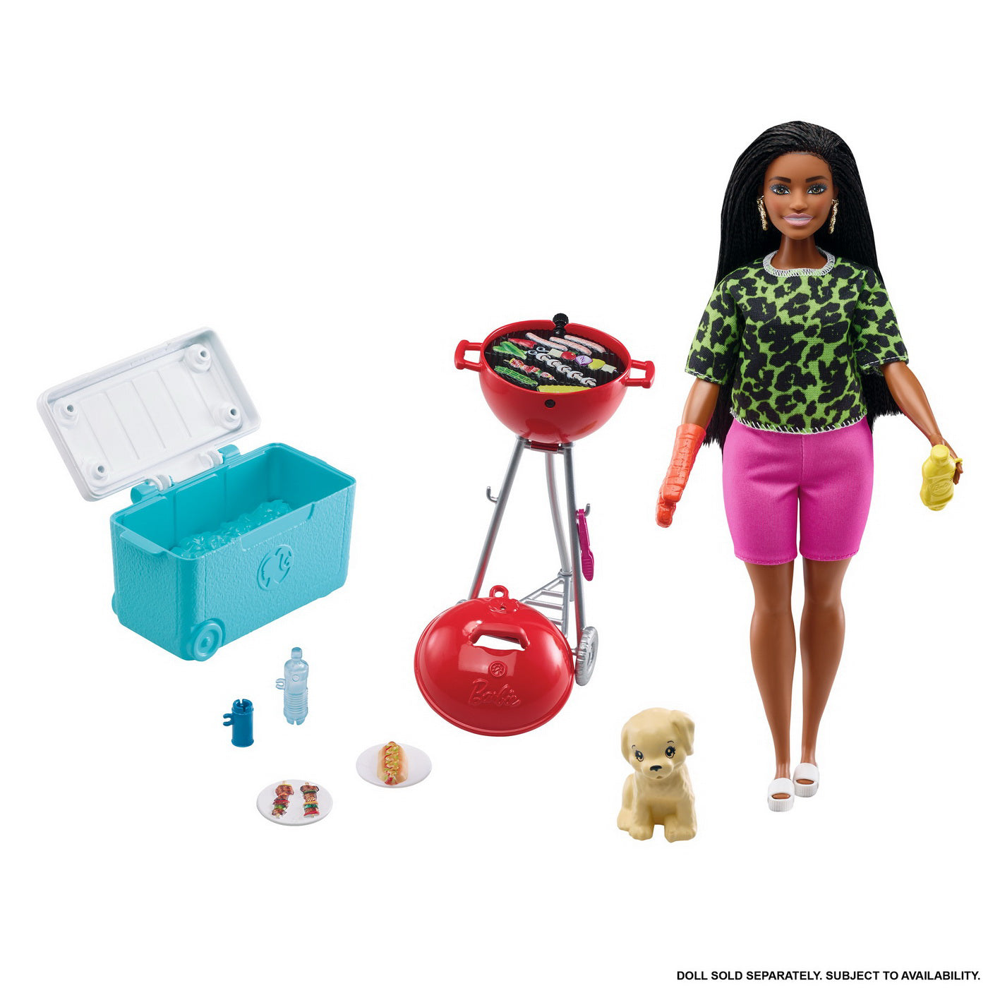 BARBIE SET MOBILIER EXTERIOR CASA BARBIE GRATAR CU ACCESORII