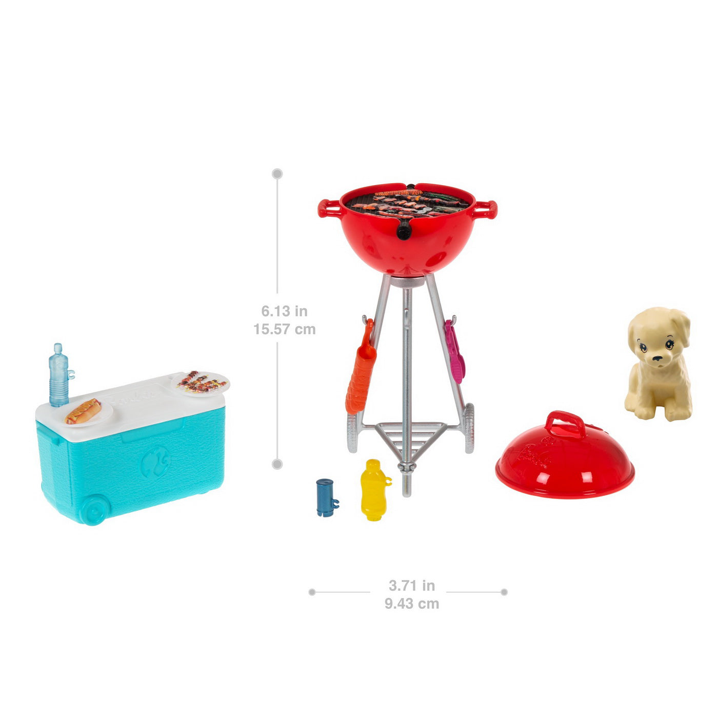 BARBIE SET MOBILIER EXTERIOR CASA BARBIE GRATAR CU ACCESORII