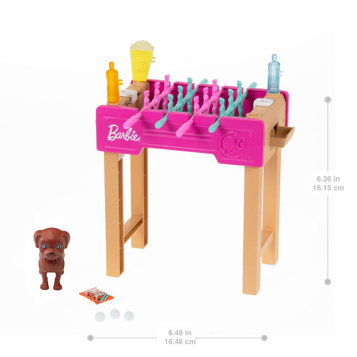 BARBIE SET MOBILIER EXTERIOR CASA BARBIE MASA DE FOTBAL CU ACCESORII