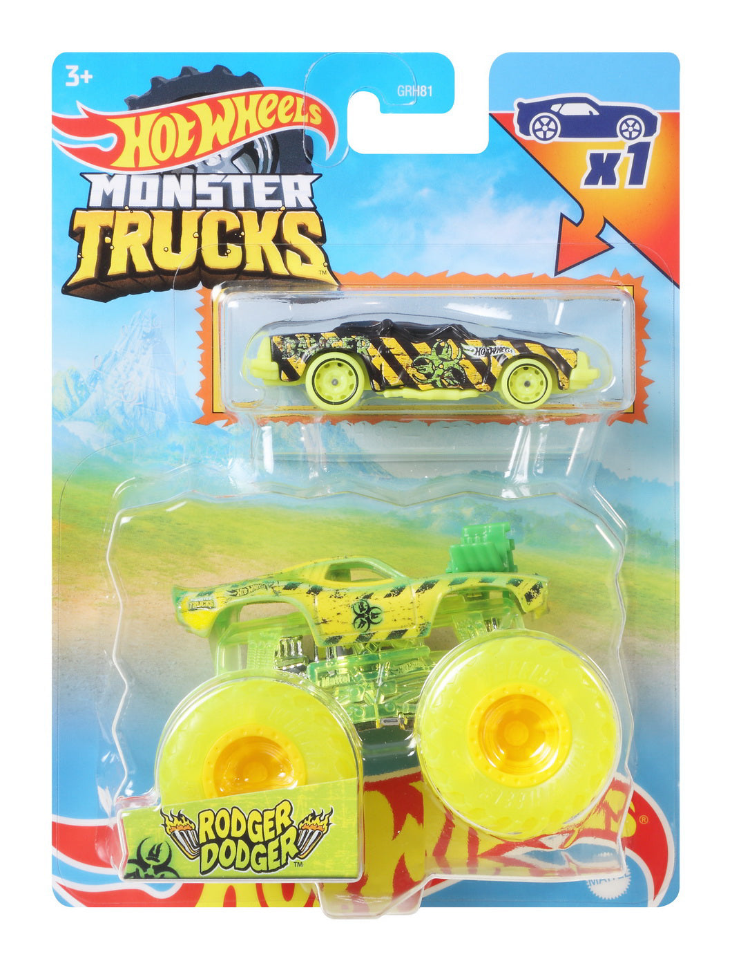 HOT WHEELS MONSTER TRUCK SI MASINUTA METALICA ROGER DODGER