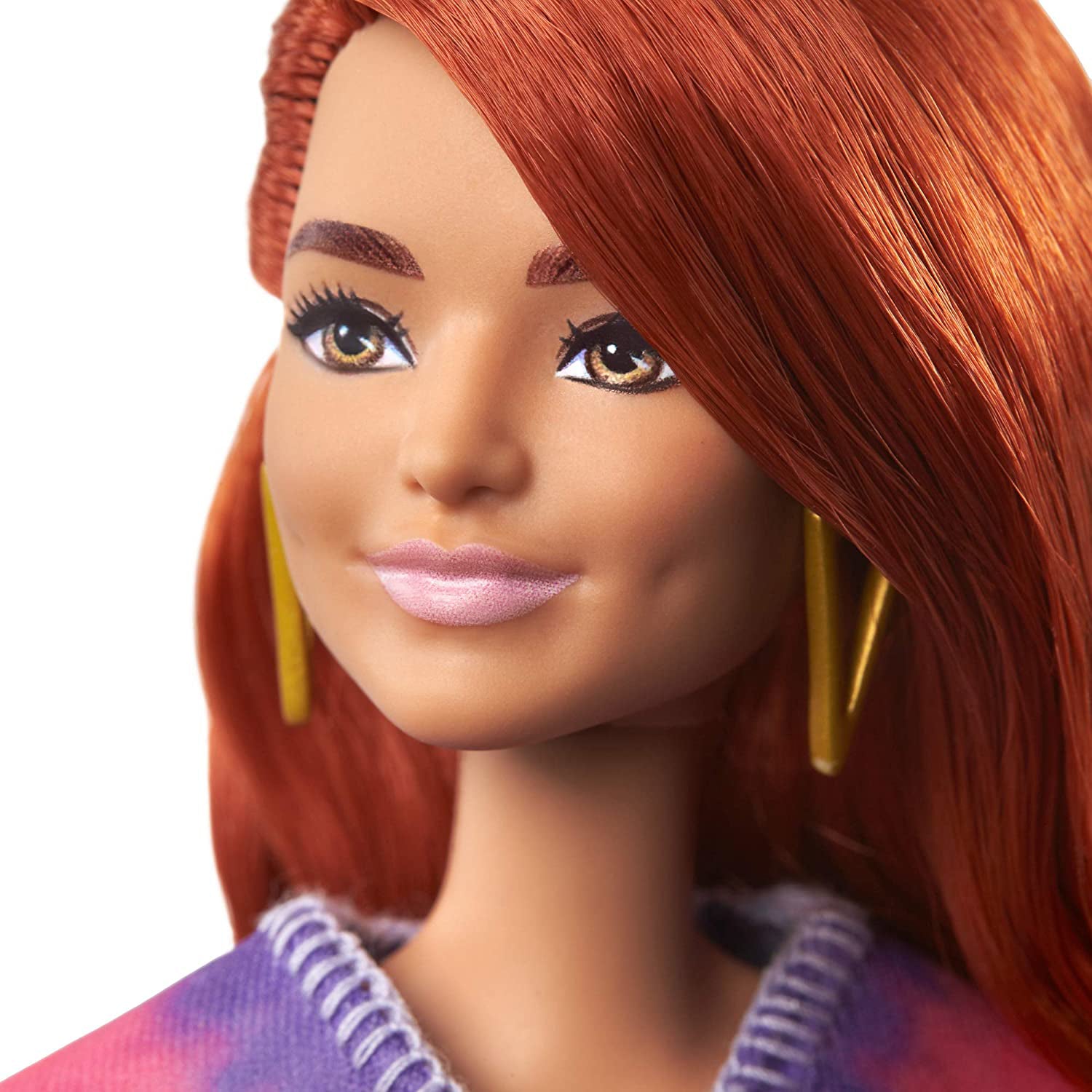 PAPUSA BARBIE FASHIONISTA ROSCATA CU ROCHITA CURCUBEU