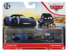 CARS3 SET 2 MASINUTE METALICE JACKSON STORM SI LAURA SPINWELL