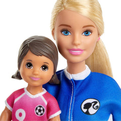 BARBIE PAPUSA CARIERE SET SPORT ANTRENOR DE FOTBAL BLONDA