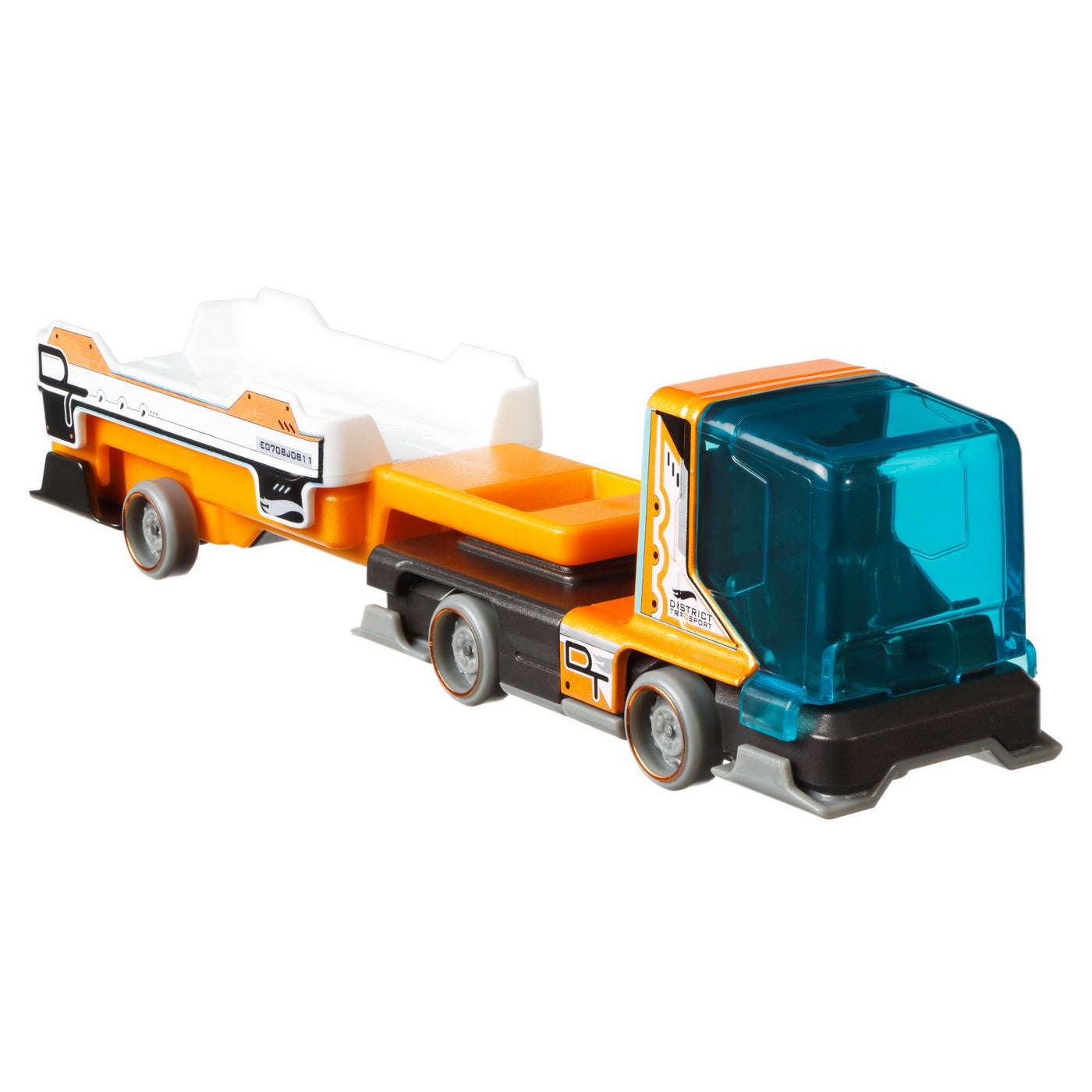 SET CAMION SI MASINA SPORT HOT WHEELS DISTRICT TRANSPORT