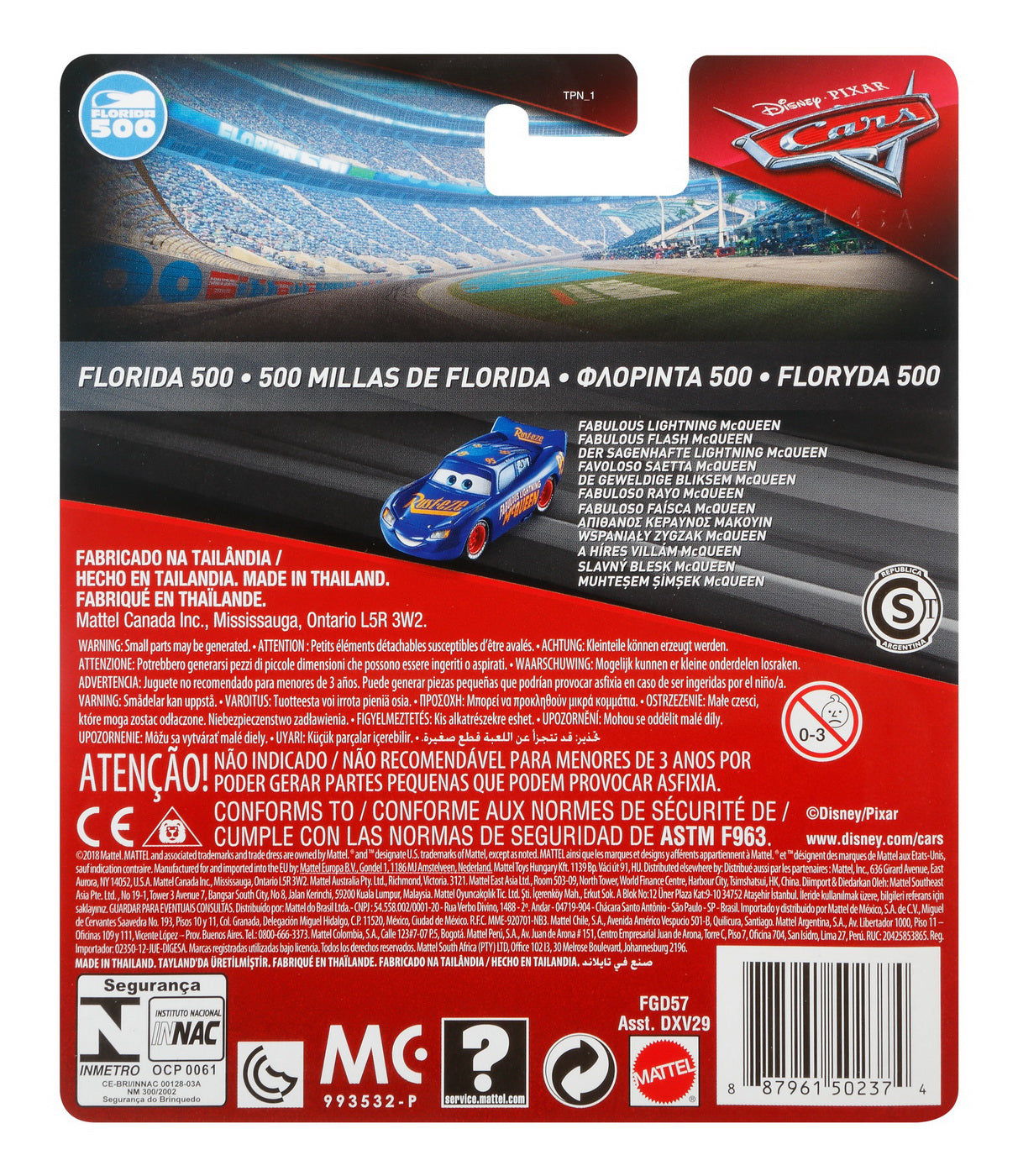 MASINUTA METALICA CARS3 PERSONAJUL FABULOSUL FULGER McQUEEN