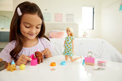 BARBIE GAMA FAMILY SET PAPUSA CU CATELUSI
