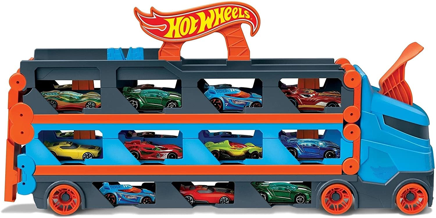 HOT WHEELS 2 IN 1 MEGA TRANSPORTATOR MASINI PISTA