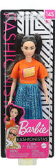 PAPUSA BARBIE FASHIONISTA BRUNETA SI CU PARUL CU CODITE