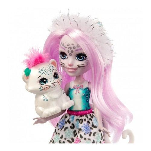 ENCHANTIMALS PAPUSI SI ANIMALUTE SYBILL SNOW LEOPARD & FLAKE