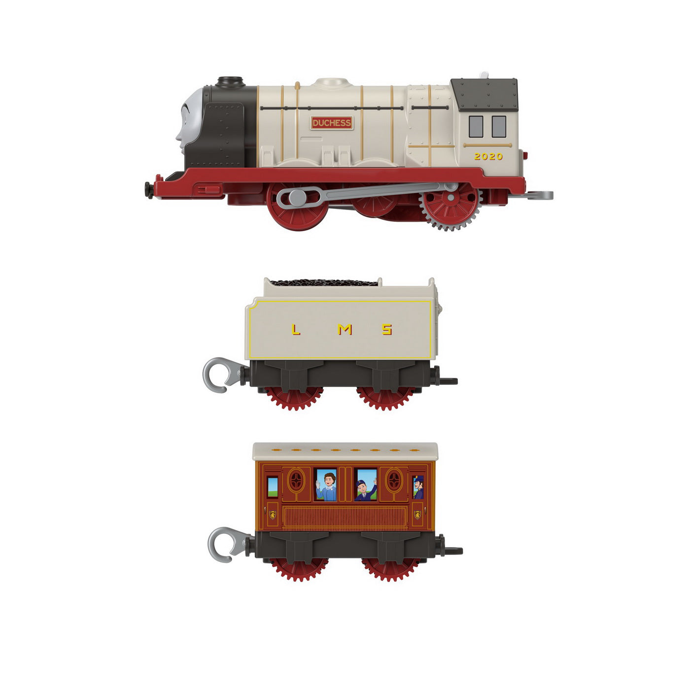 THOMAS LOCOMOTIVA MOTORIZATA PERSONAJUL DUCELE CU 2 VAGOANE SI ACCESORII