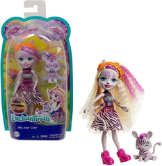 ENCHANTIMALS PAPUSI SI ANIMALUTE ZADIE ZEBRA SI REF