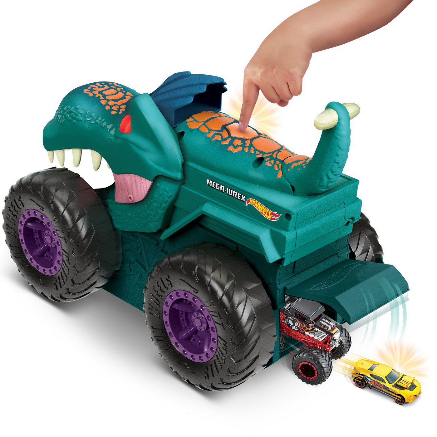 HOT WHEELS MONSTER TRUCK TRANSPORTATOR MEGA WREX