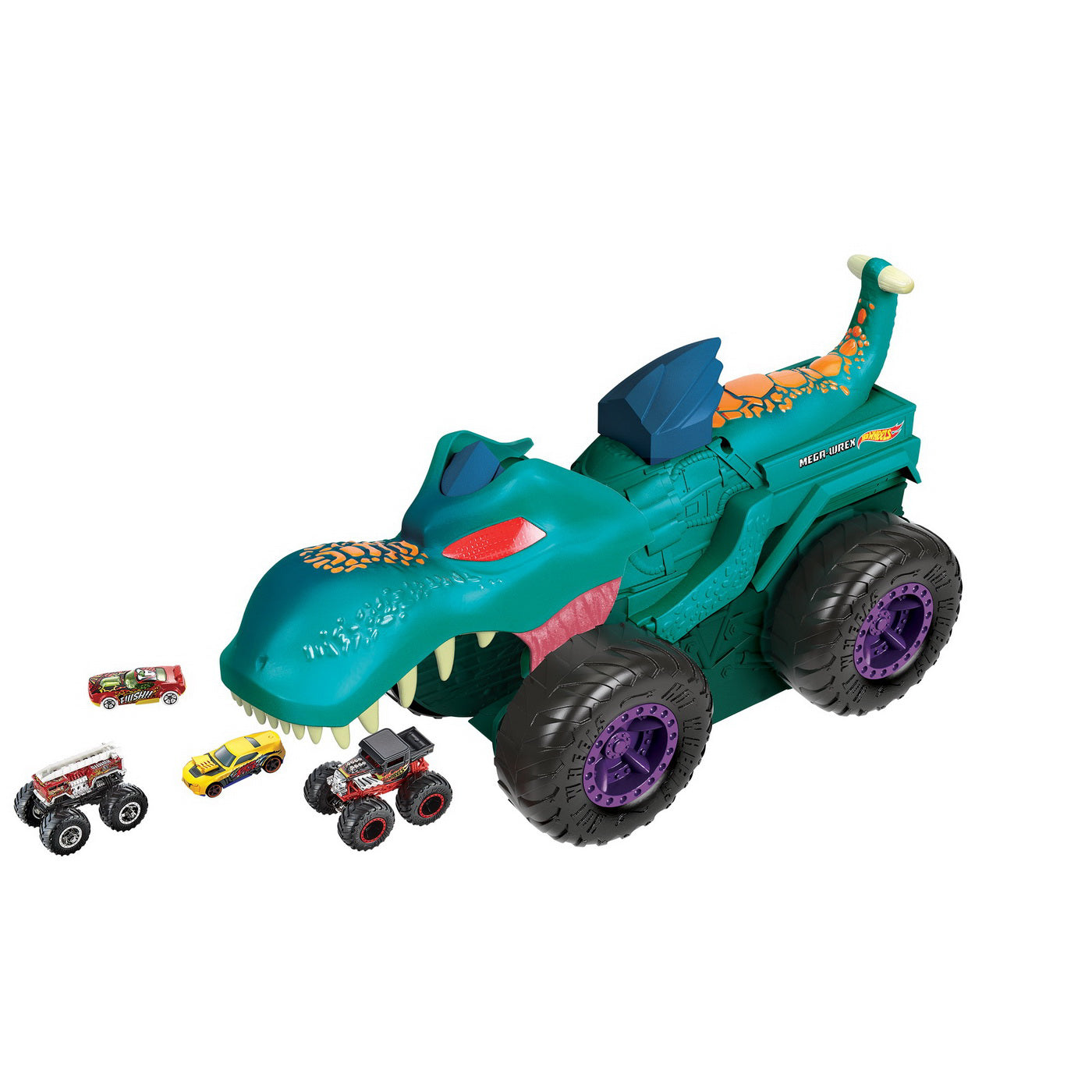 HOT WHEELS MONSTER TRUCK TRANSPORTATOR MEGA WREX