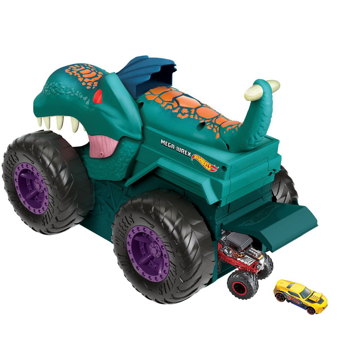 HOT WHEELS MONSTER TRUCK TRANSPORTATOR MEGA WREX
