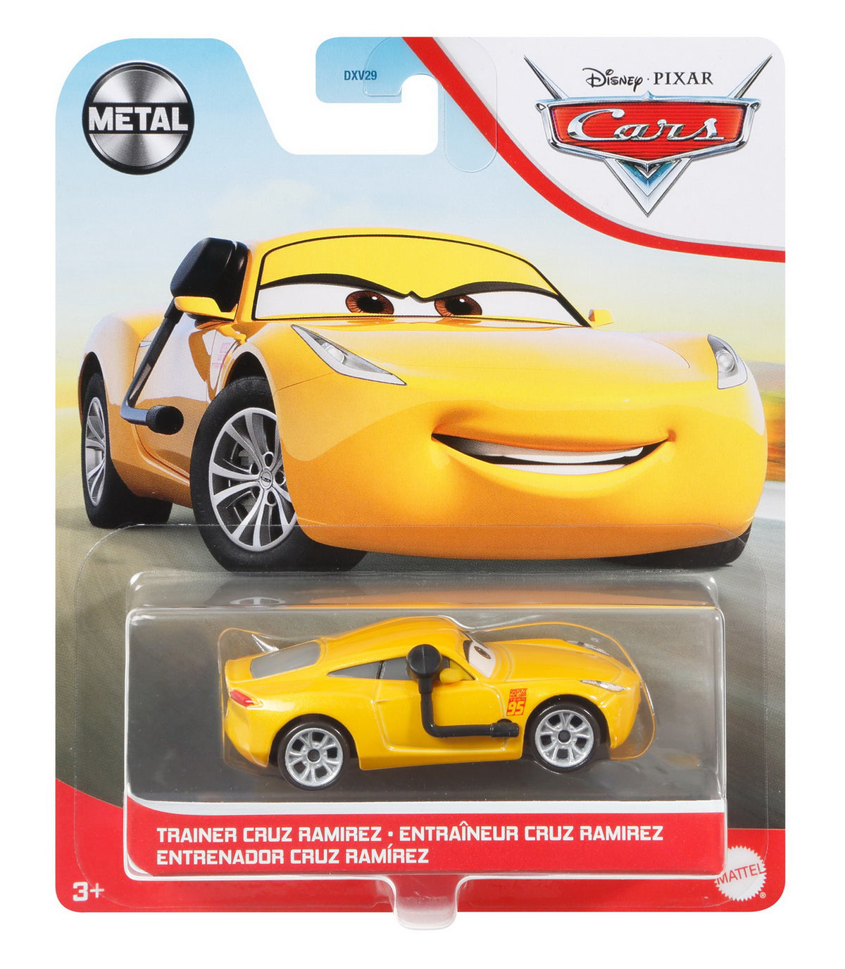 MASINUTA METALICA CARS3 PERSONAJUL CRUZ RAMIREZ ANTRENOR
