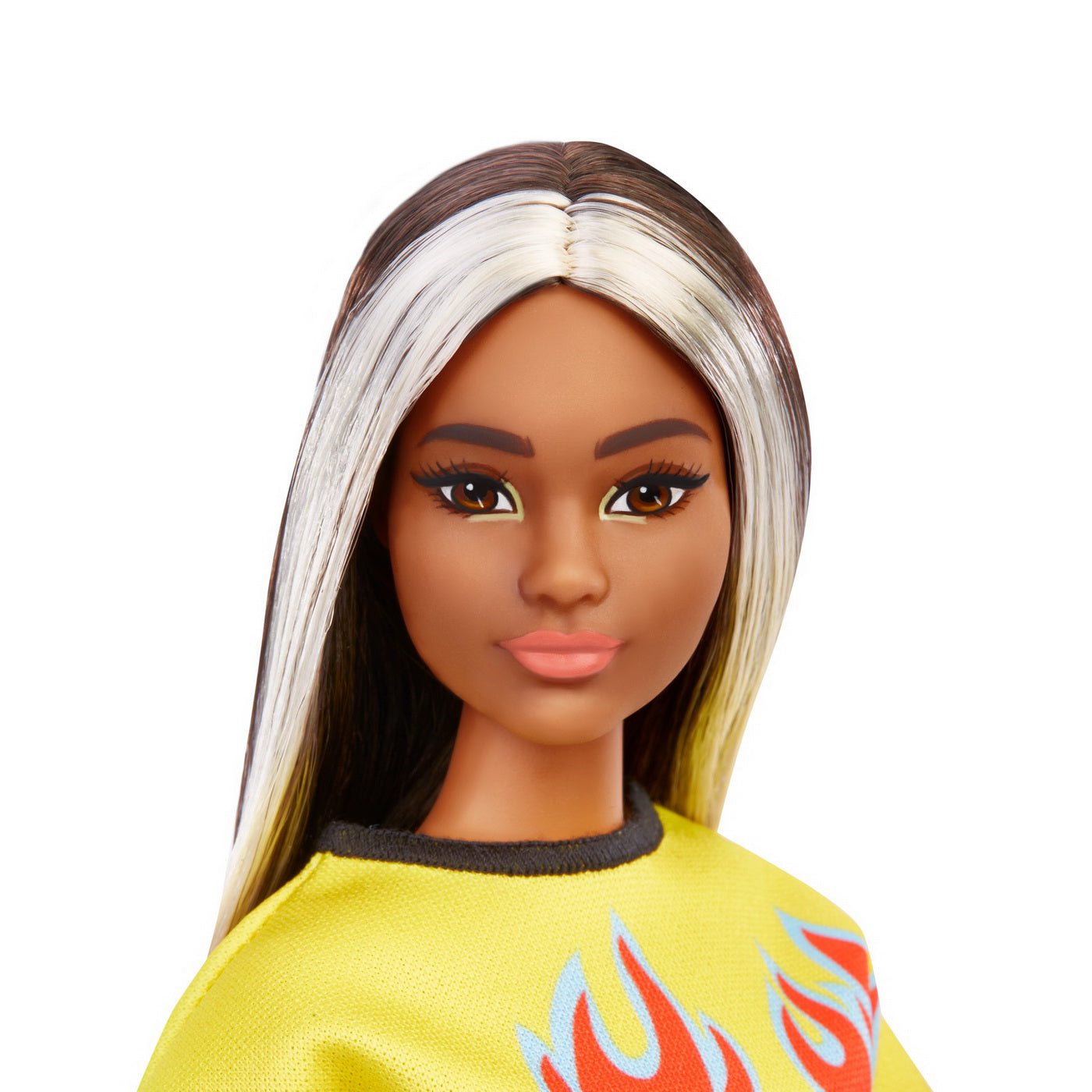 PAPUSA BARBIE FASHIONISTA BRUNETA CU SUVITE BLONDE