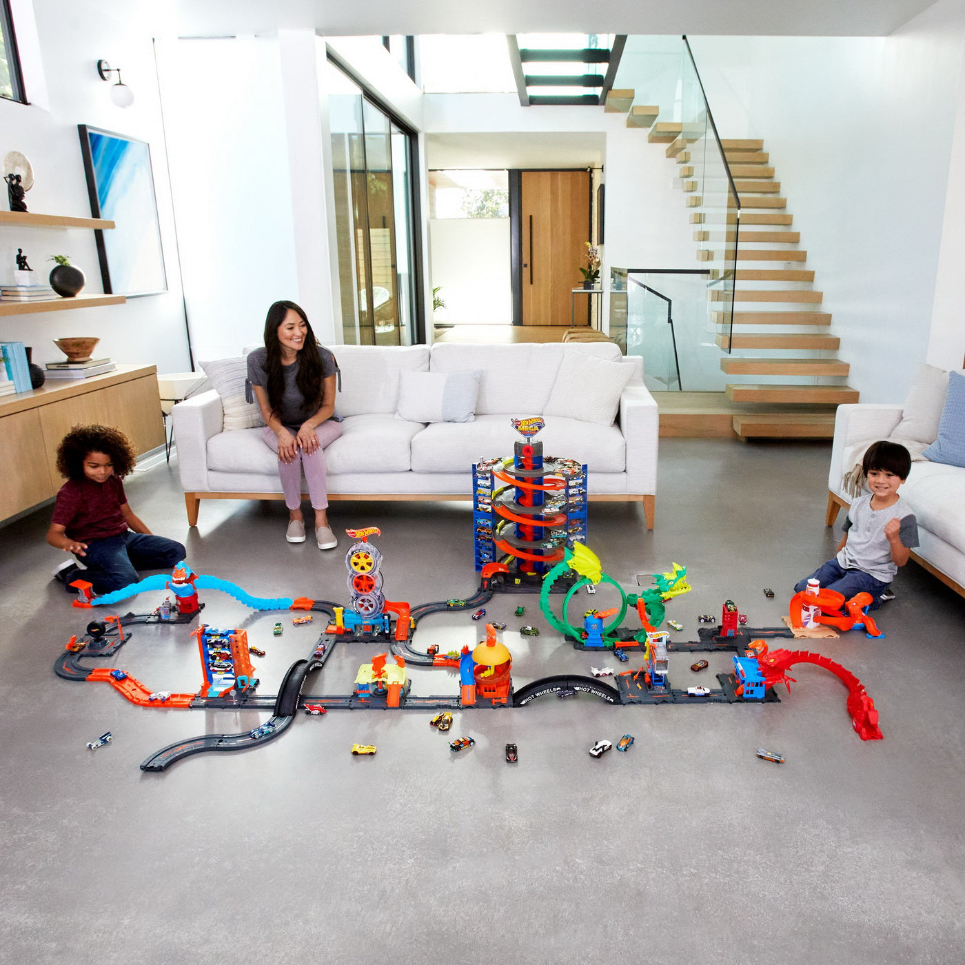 HOT WEELS TRACK BUILDER ELEMENTE PISTA DRONA