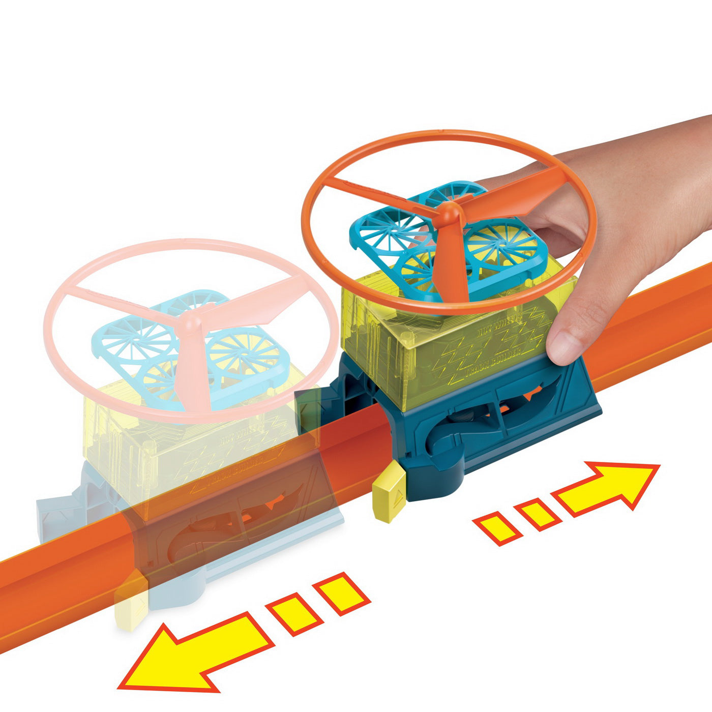 HOT WEELS TRACK BUILDER ELEMENTE PISTA DRONA