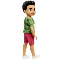 BARBIE PAPUSA CHELSEA BAIAT BRUNET CU TRICOU VERDE