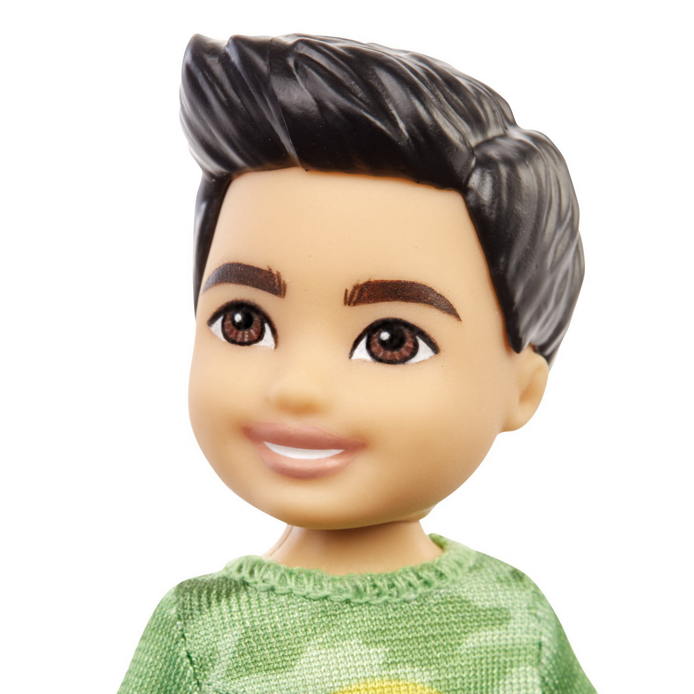 BARBIE PAPUSA CHELSEA BAIAT BRUNET CU TRICOU VERDE