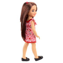 BARBIE PAPUSA CHELSEA SATENA CU ROCHITA CU CIRESE