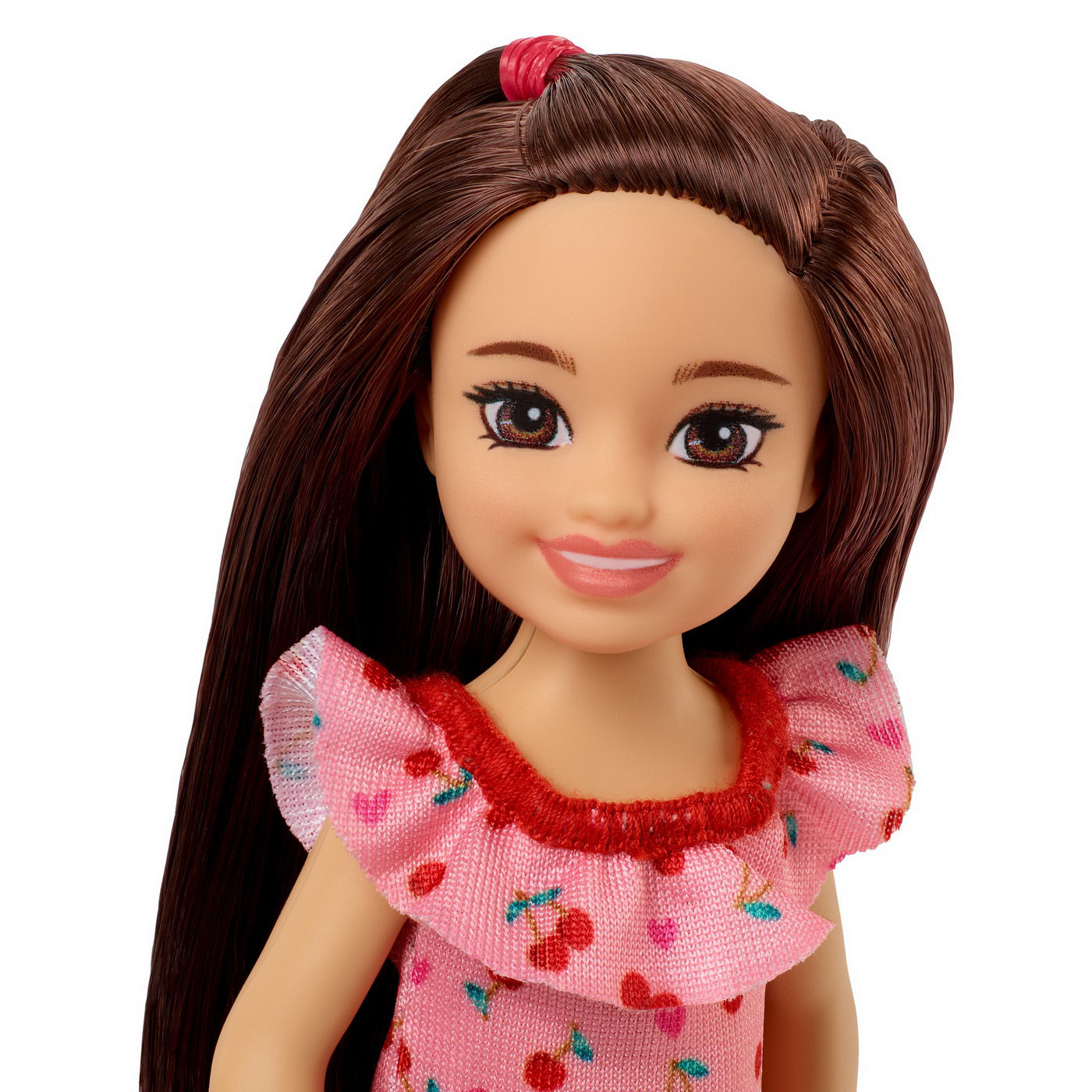 BARBIE PAPUSA CHELSEA SATENA CU ROCHITA CU CIRESE