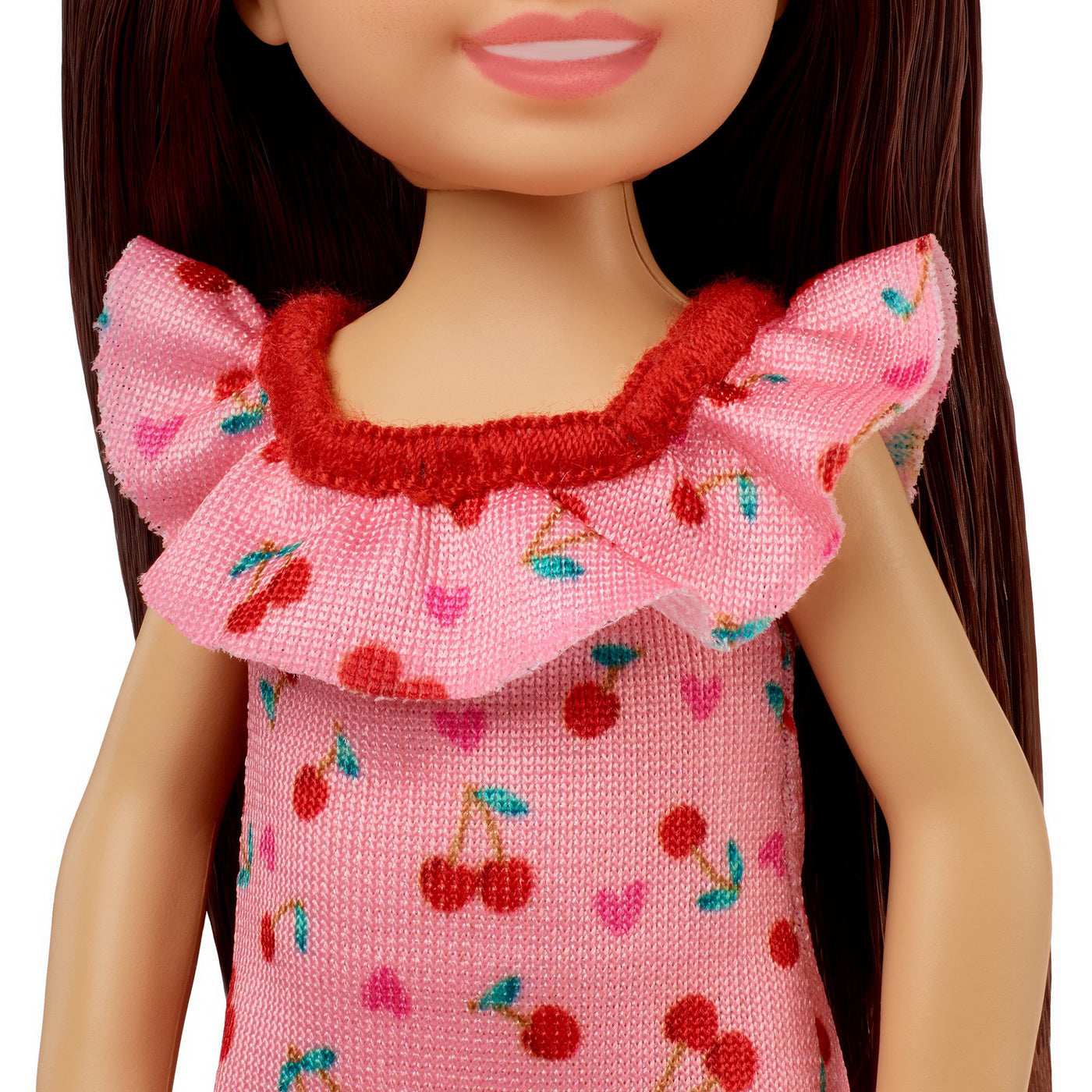 BARBIE PAPUSA CHELSEA SATENA CU ROCHITA CU CIRESE