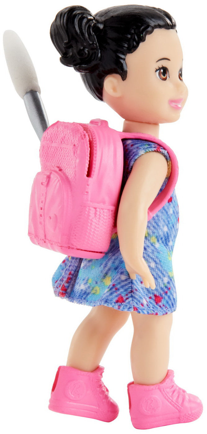 BARBIE CARIERE SET MOBILIER CU PAPUSA BRUNETA PROFESOARA DE PICTURA