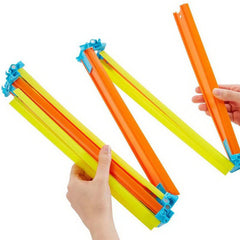 HOT WEELS TRACK BUILDER ELEMENTE PISTA PLIABILA GALBENA