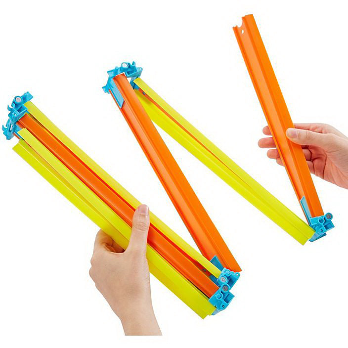 HOT WEELS TRACK BUILDER ELEMENTE PISTA PLIABILA GALBENA