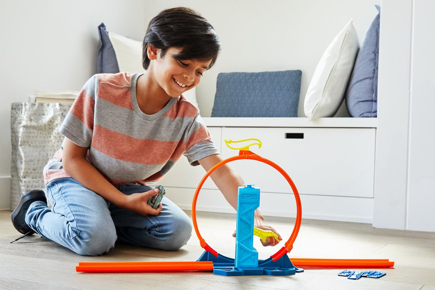 HOT WEELS TRACK BUILDER ELEMENTE PISTA BUCLA